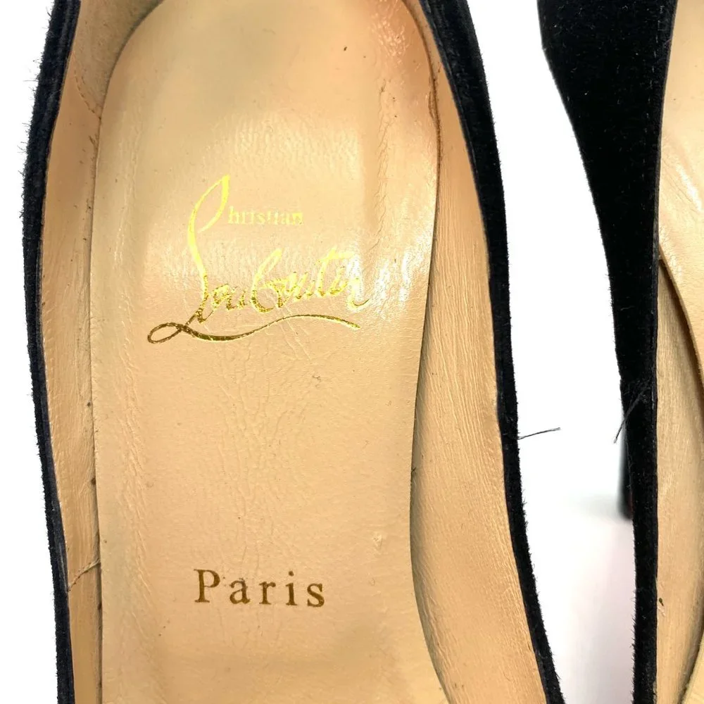 🌷❤️‍🔥FINAL SALE 🔥 NO OFFERS🌷💥Christian Louboutin Lady Peep 150 Heels 36 - Picture 3 of 6